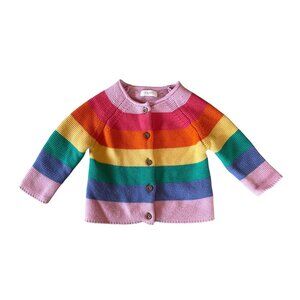 3-6M Next Rainbow Knit Cardigan Infant Baby